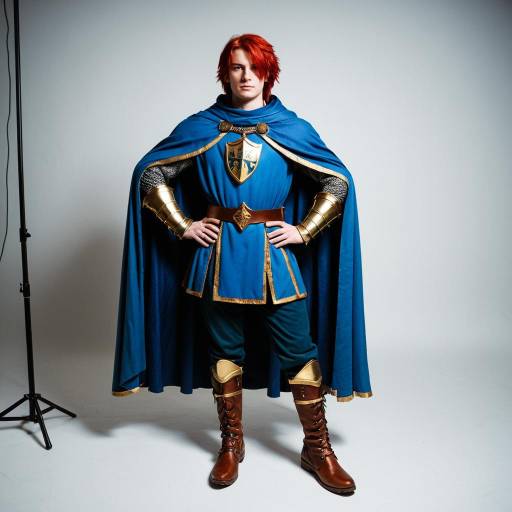 Eliwood Cosplay Costume with Red Hair