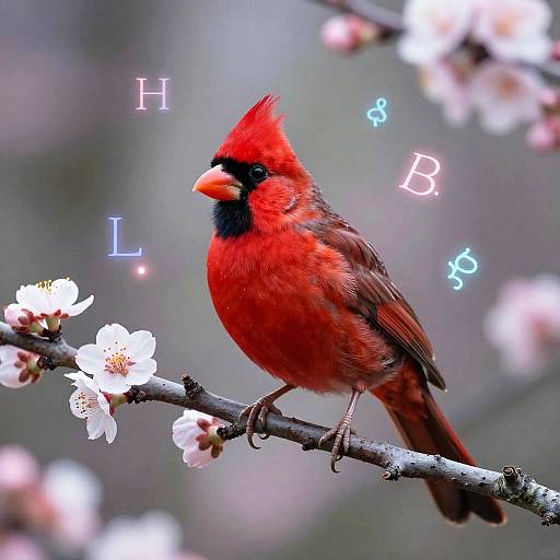 Surreal Red Canary Symbolism