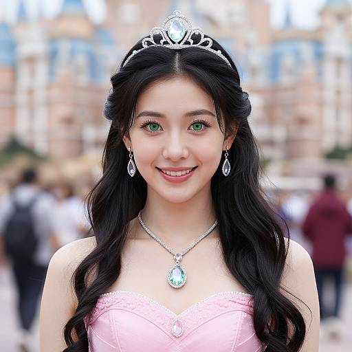 Realistic Jasmine in Pink Dress