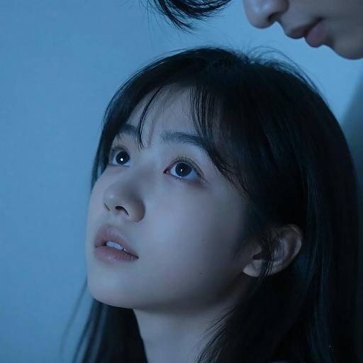 Intense Portrait of a Young Woman