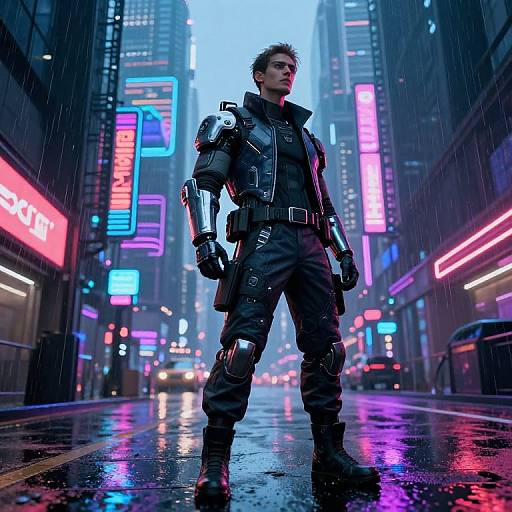 Futuristic Cyberpunk Explorer Bernd