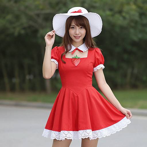 Adult Strawberry Shortcake Costume