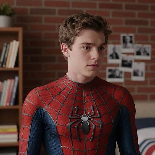 Heroic Young Man in Casual Setting