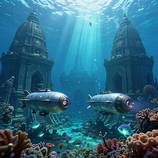 Underwater Exploration of Sunken Temples