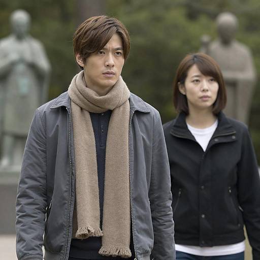 Forest Stroll: A Couple's Moment Captured