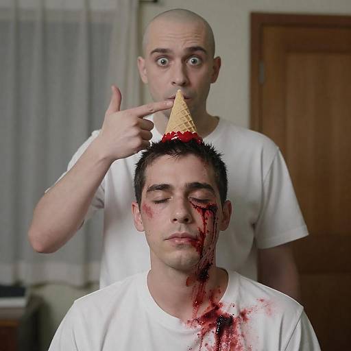 Dramatic Scene with Blood and Mystery