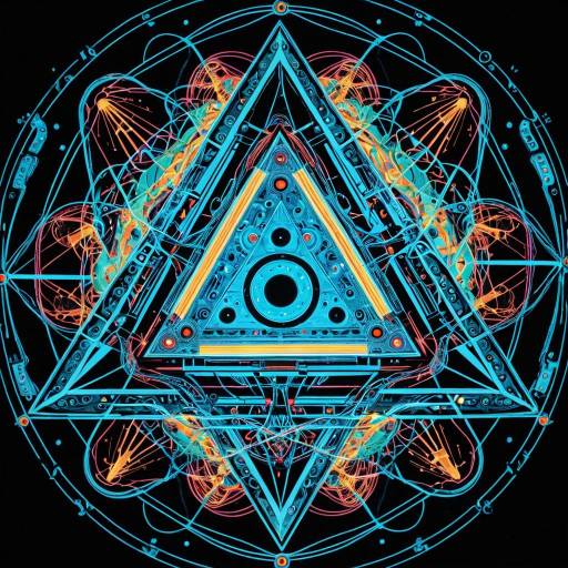 Bioluminescent Translucent Tetrahedron with Psychedelic Circuits Bioluminescent Translucent Tetrahedron with Psychedelic Circuits