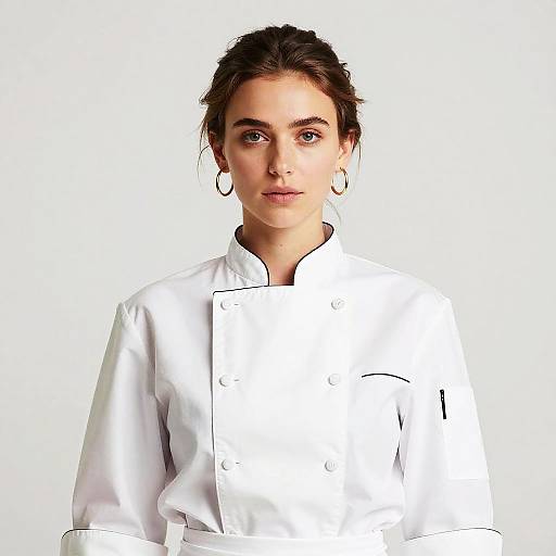 Elegant Young Female Chef Portrait
