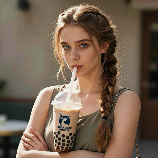 Realistic Jaina Proudmoore with Bubble Tea