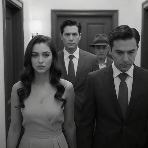 Intense Portraits in a Hallway