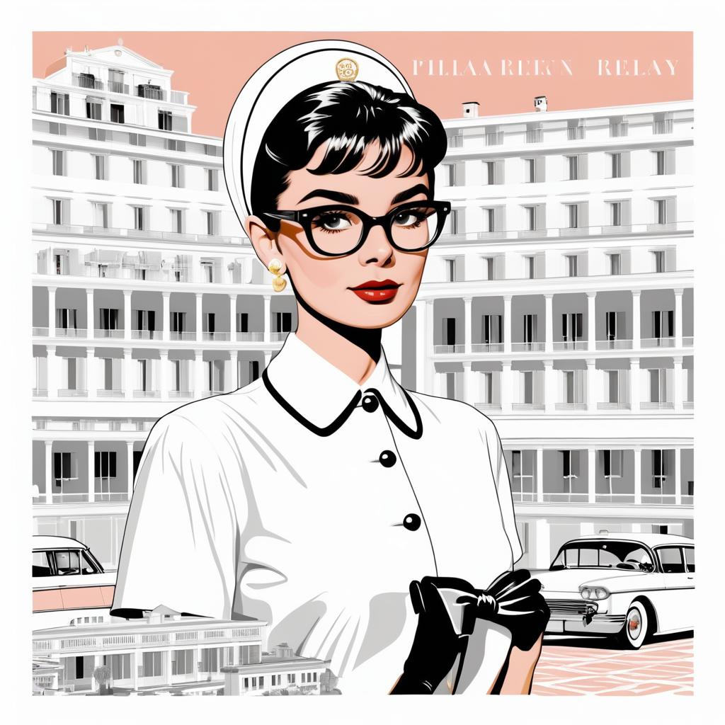 Vintage Audrey Hepburn T-Shirt Design