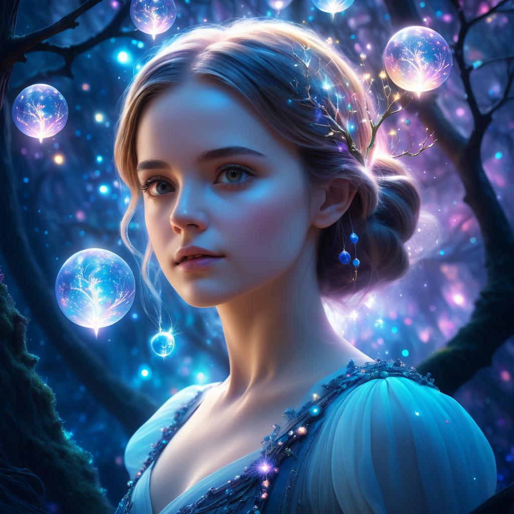 Cosmic Tree Fantasy Portrait of Emma Watson