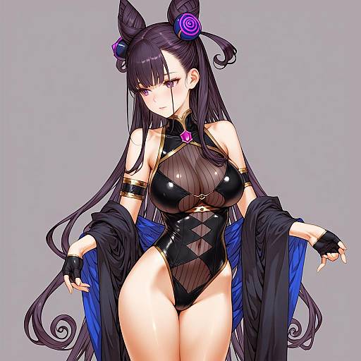 Illustration of Murasaki shikibu (swimsuit rider) (first ascension) (fate), fate/grand order in the style of Branch (blackrabbits)