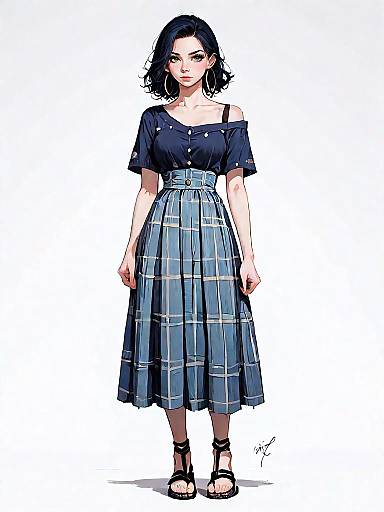 Stylish Woman in Casual Chic Outfit