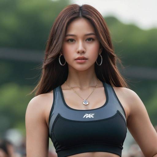 Photorealistic K-Pop Girl in Outdoor Setting