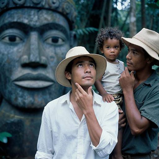 Family Portrait in a Jungle Landscape