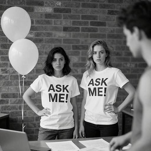 Bold Statement in Black and White