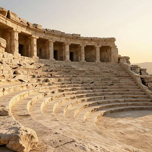 Ethereal Ancient Stone Amphitheater