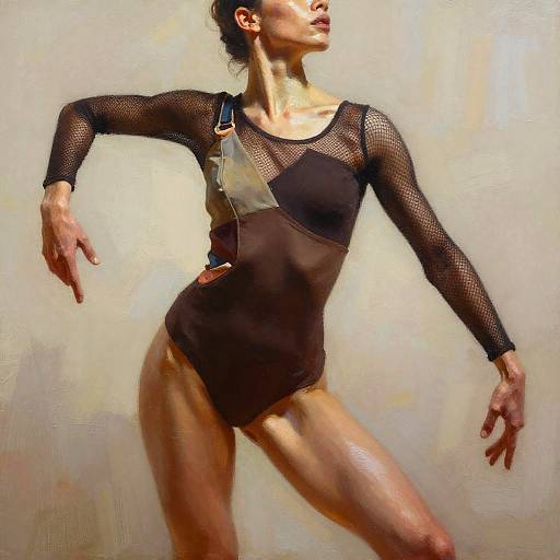 Painterly Portrait of Expressive Dancer
