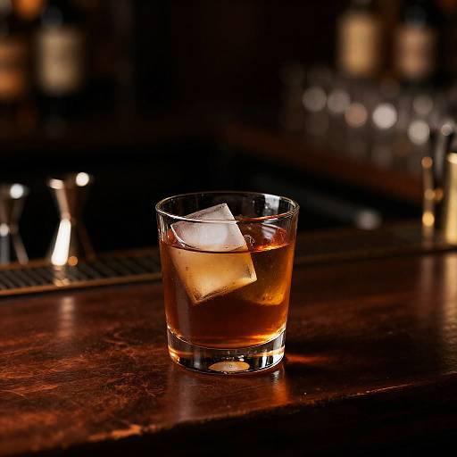 Art Deco Bourbon Cocktail Lounge Scene