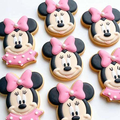 Colorful Minnie Mouse Sugar Cookies