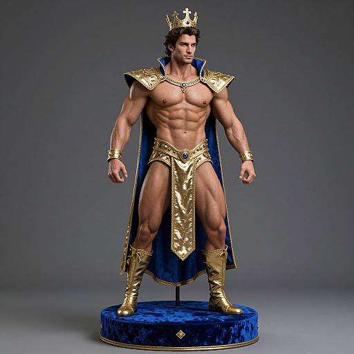 Regal Muscular Male Mannequin Portrait