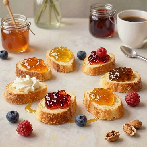 Impressionist Golden Toast Breakfast Art