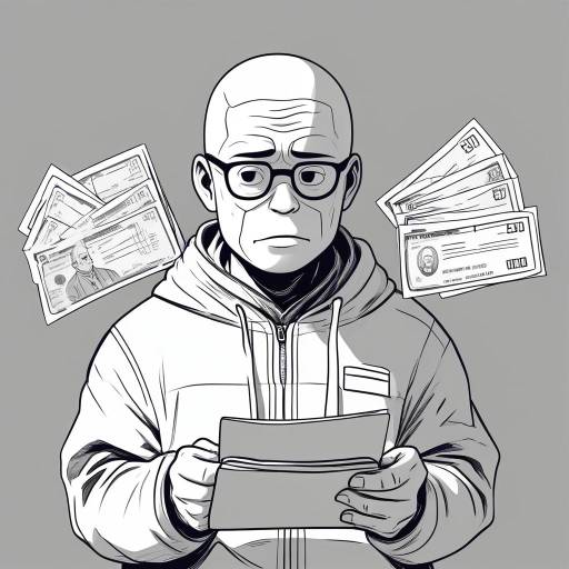 Worried Wojak with Overdue Bills Art