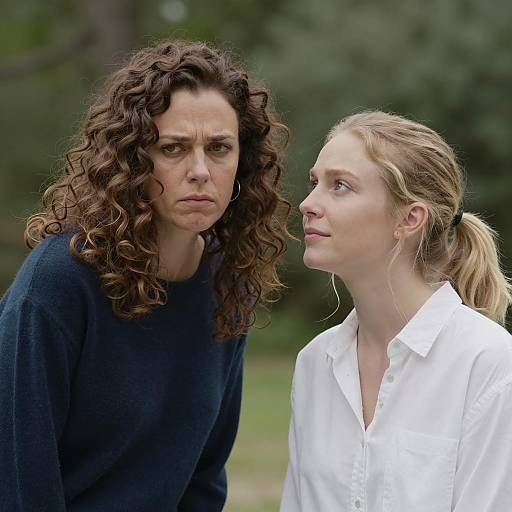 Intimate Outdoor Moment Between Friends