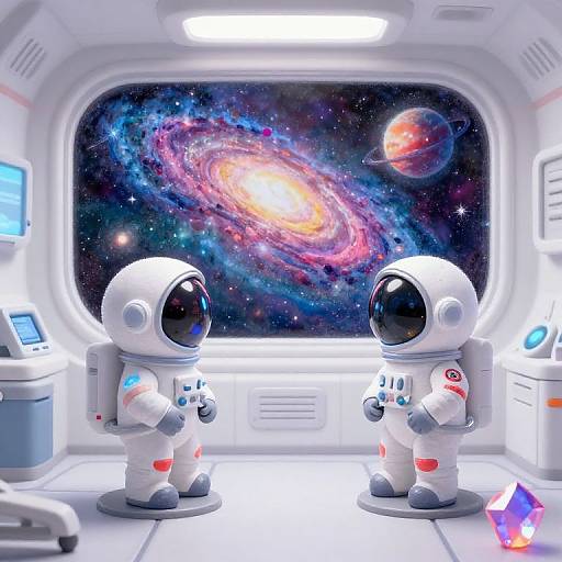 Chalk Pastel Spacecraft Medical Bay View