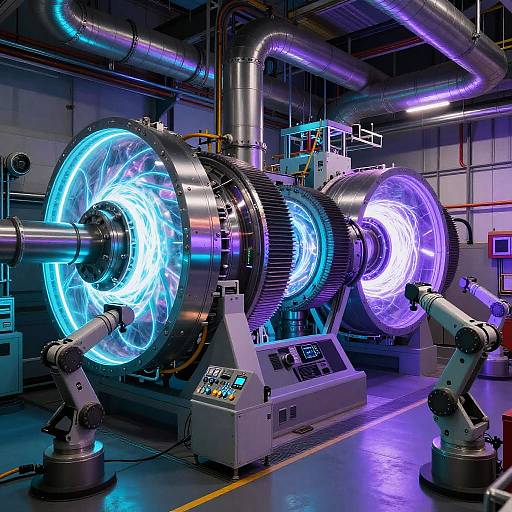 Futuristic Spaceship Engine Room