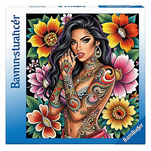 Ed Hardy Tattooed Woman Puzzle