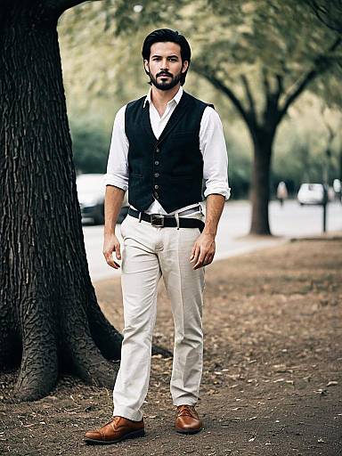 Realistic Outdoor Male Reception Outfit