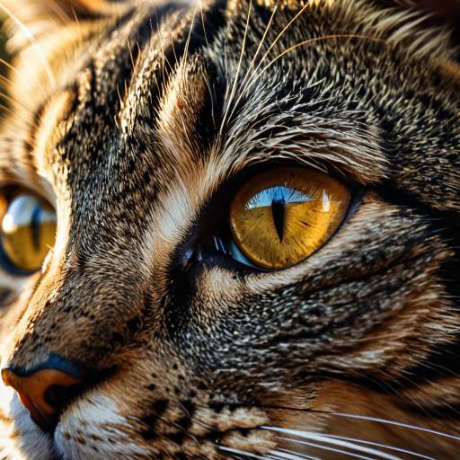 Macro Close-up of Cat Eye