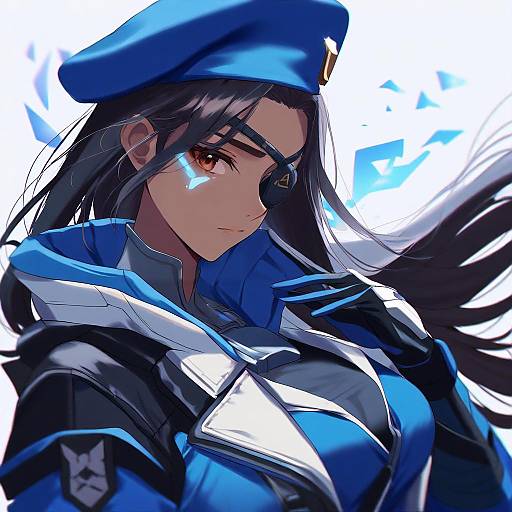 Illustration of Ana (overwatch), overwatch in the style of Misumi (macaroni)