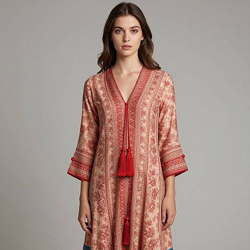 Female Model in Floral Dress