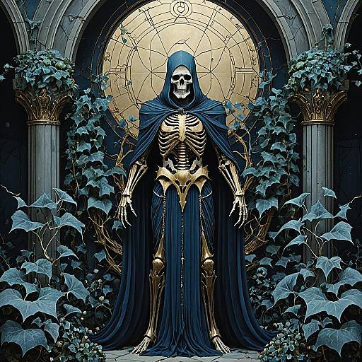 Ancient Abyssal Wraith in Ivy-covered Archway