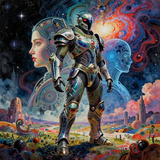 Hyperrealistic Futuristic Reptile Armor