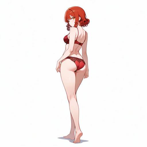 Elegant Charismatic Girl in Lingerie