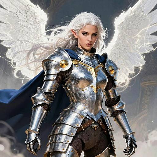 Ethereal Warrior with Magical Energy