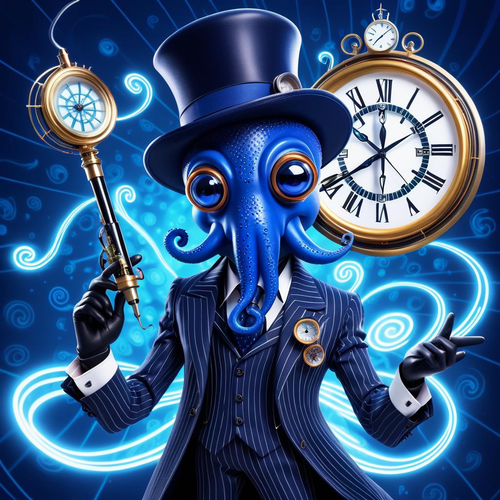 Whimsical Octopus Inspired by Doctor Who