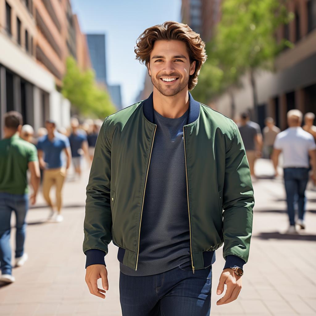 Confident Young Man in Urban Setting