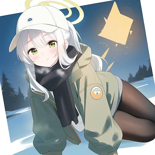 Illustration of Hare (camp) (blue archive), blue archive in the style of Sakieko