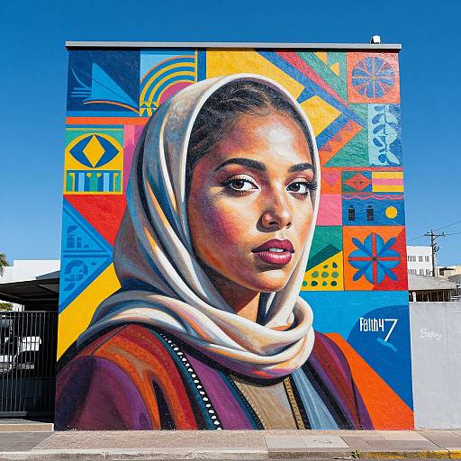 Vibrant Faith47 Mural Portrait
