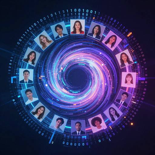 AI Profile Generator in Abstract Vortex