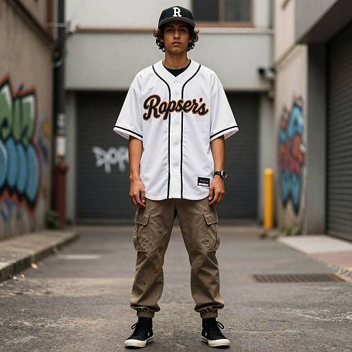 Urban Street Artist Baseball Jersey Look