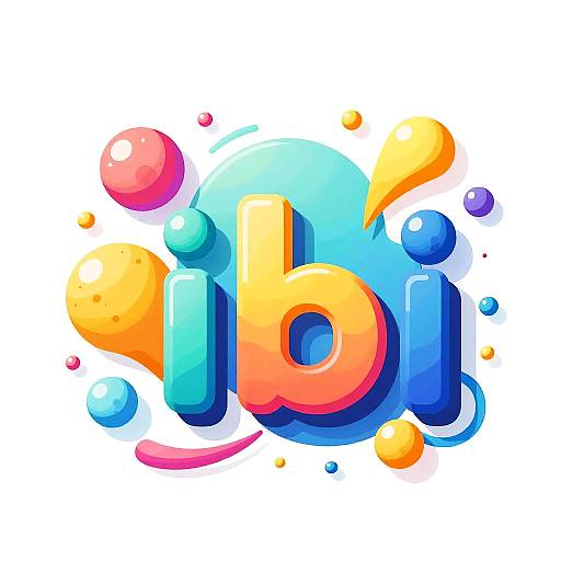 Vibrant 3D Abstract IBI Logo
