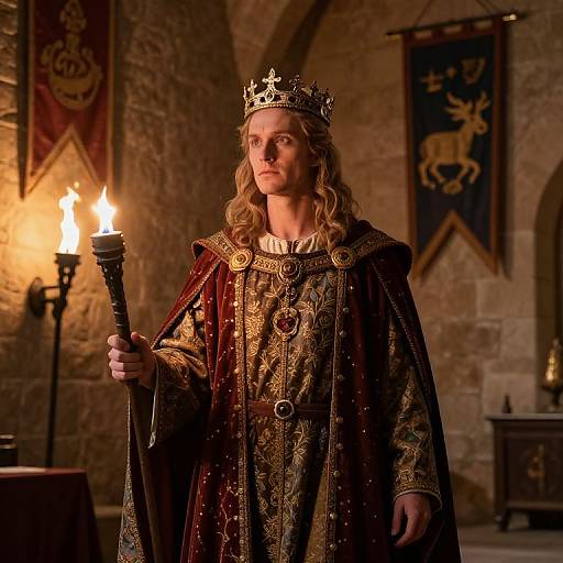 Constantine in Regal Medieval Hall