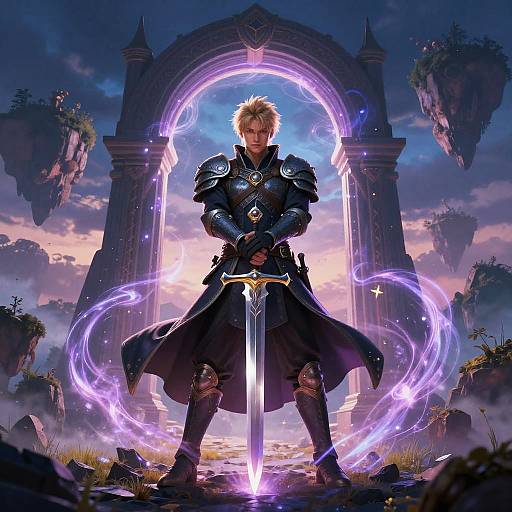 Hiram Guarding Mystical Portal