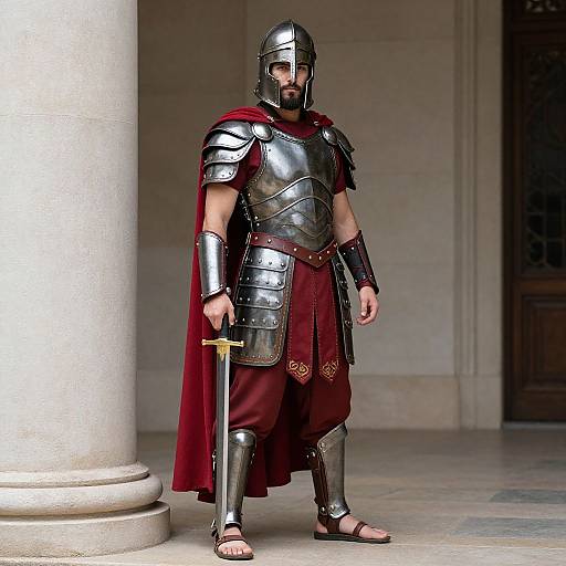Realistic Gladiator Male Warrior